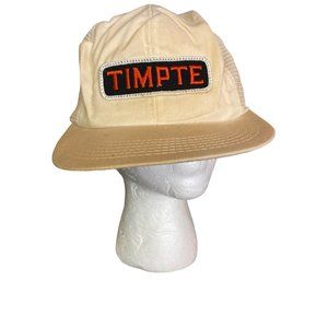 AS IS Vintage Timpte embroidered patch corduroy trucker hat snapback